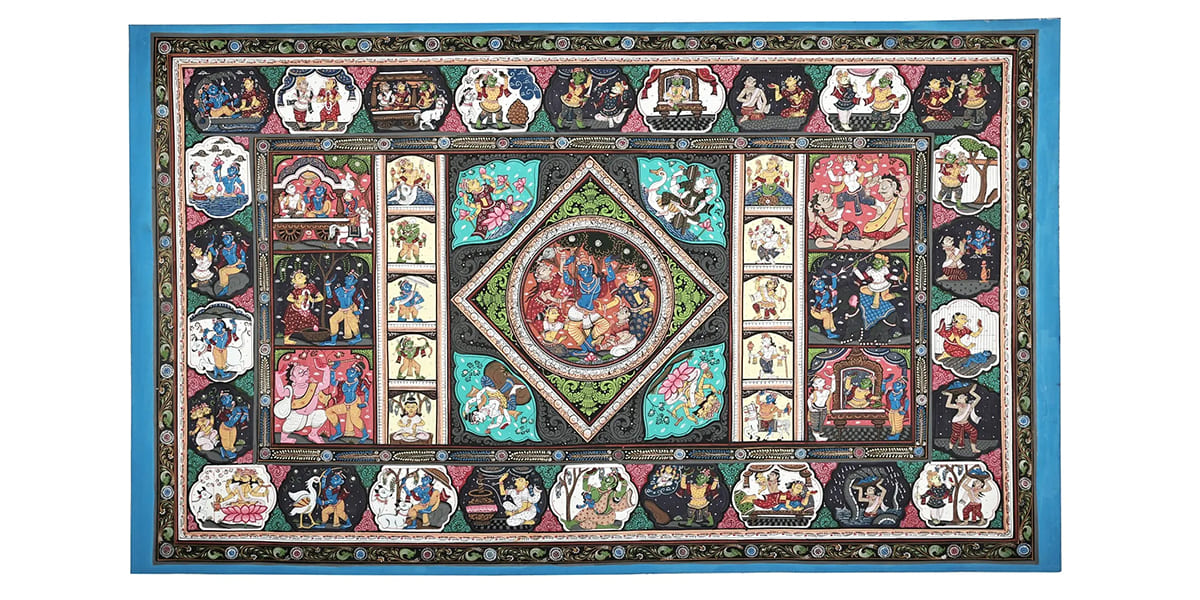 Traditional Patta Chitra Painting from Odisha