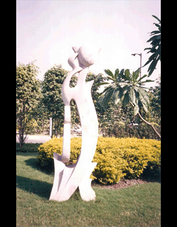 Exquisite pink marble Ganesha sculpture with traditional trunk positioning and ornate carved base from Dhenkanal marble